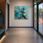 tableau tennis peinture