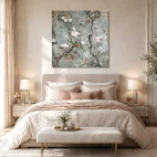 tableau tropical flamant rose