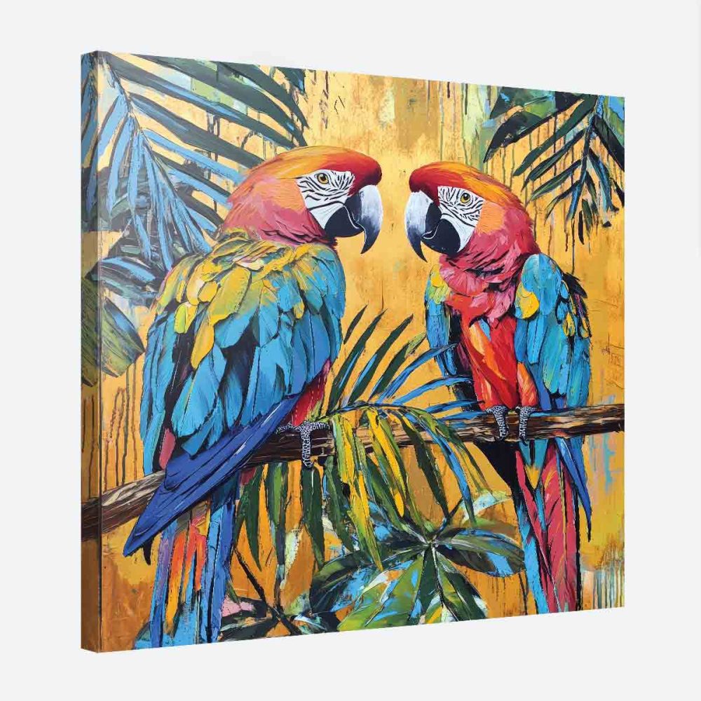 tableau tropical perroquet tableau tropical perroquet