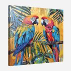 tableau tropical perroquet