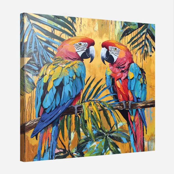 tableau tropical perroquet tableau tropical perroquet