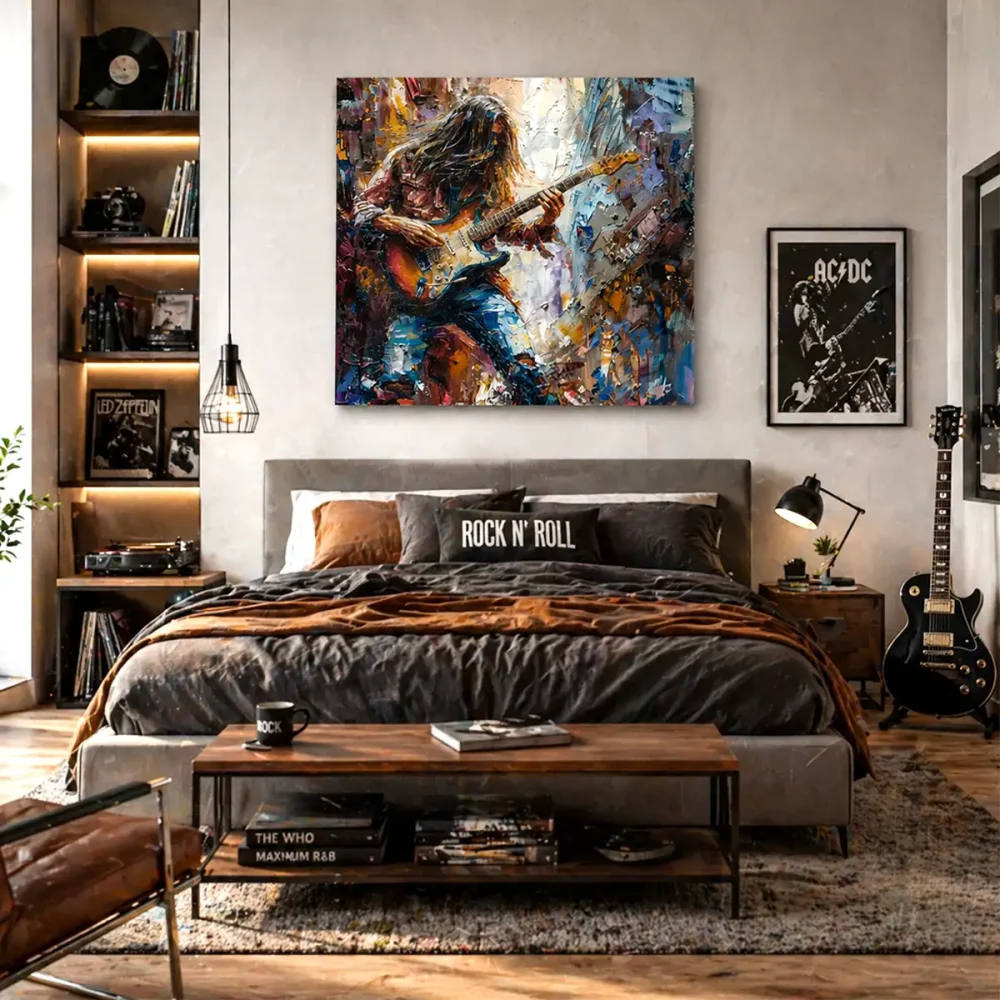 tableau musique rockeur tableau musique rockeur