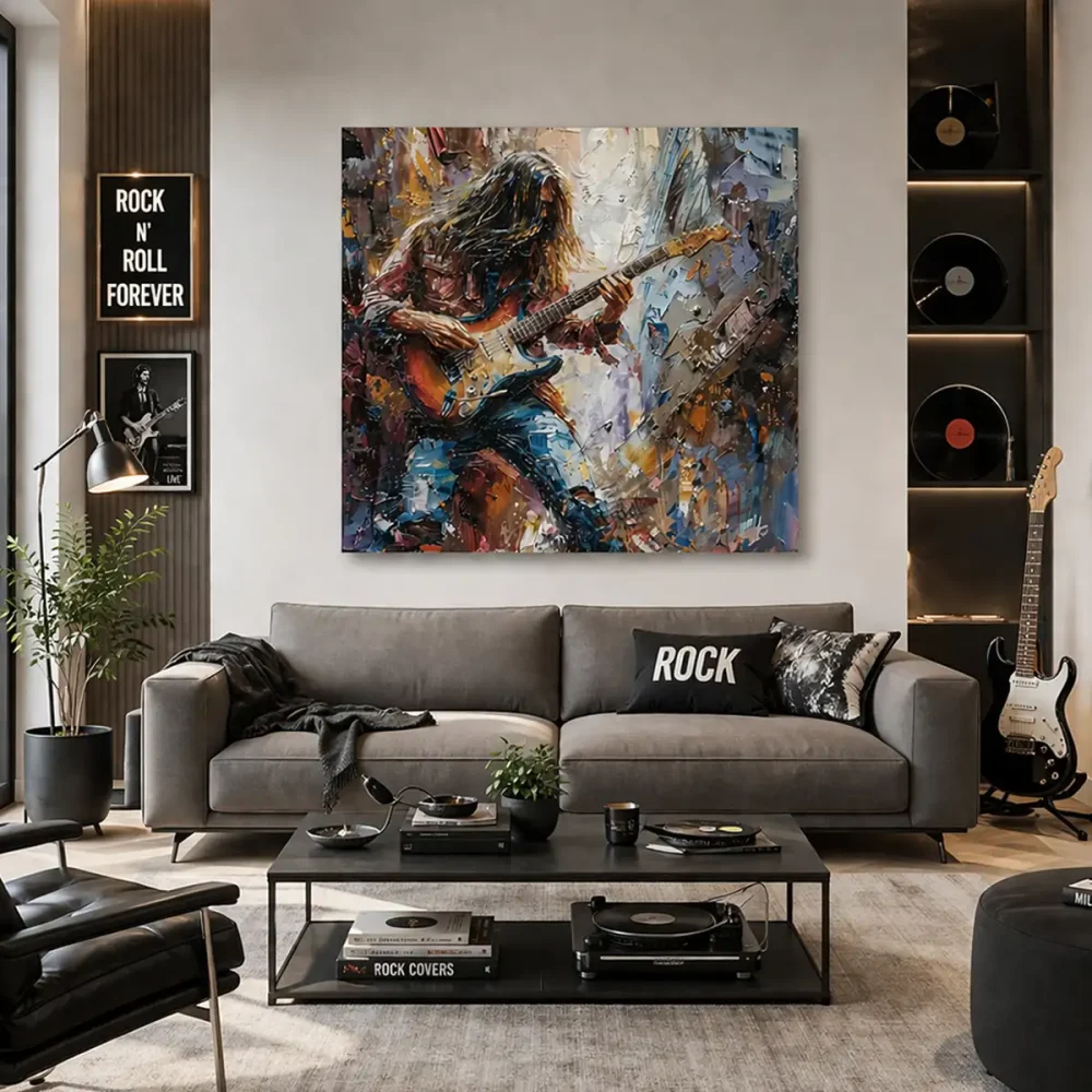 tableau-rockeur-decoration-murale tableau rockeur decoration murale