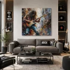 tableau rockeur decoration murale
