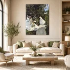 Décoration murale monet femmes au jardin