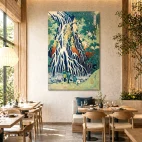 Tableau mural Hokusai la cascade Kirifuri
