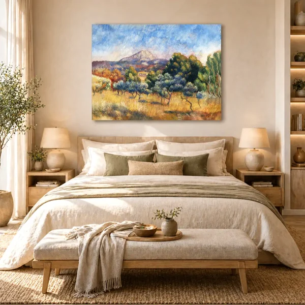 Tableau Renoir montagne Sainte-Victoire